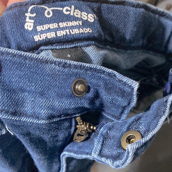 4T Boys Art Class Super Skinny Distressed Jean Pants - Picture 8 of 8